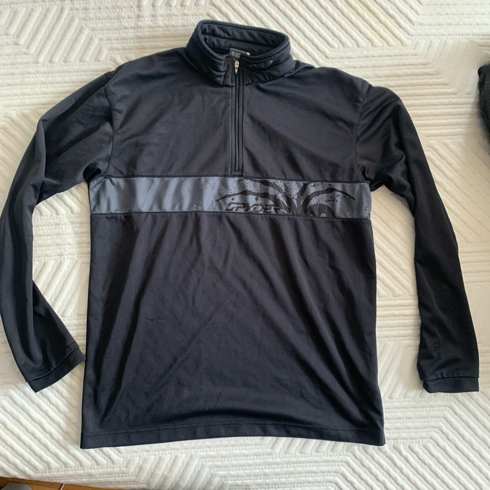 Black Quarter-Zip Pullover